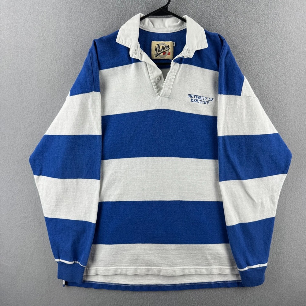 Vintage Dehen Rugby Shirt Mens XL 90s University of Kentucky College Made in USA